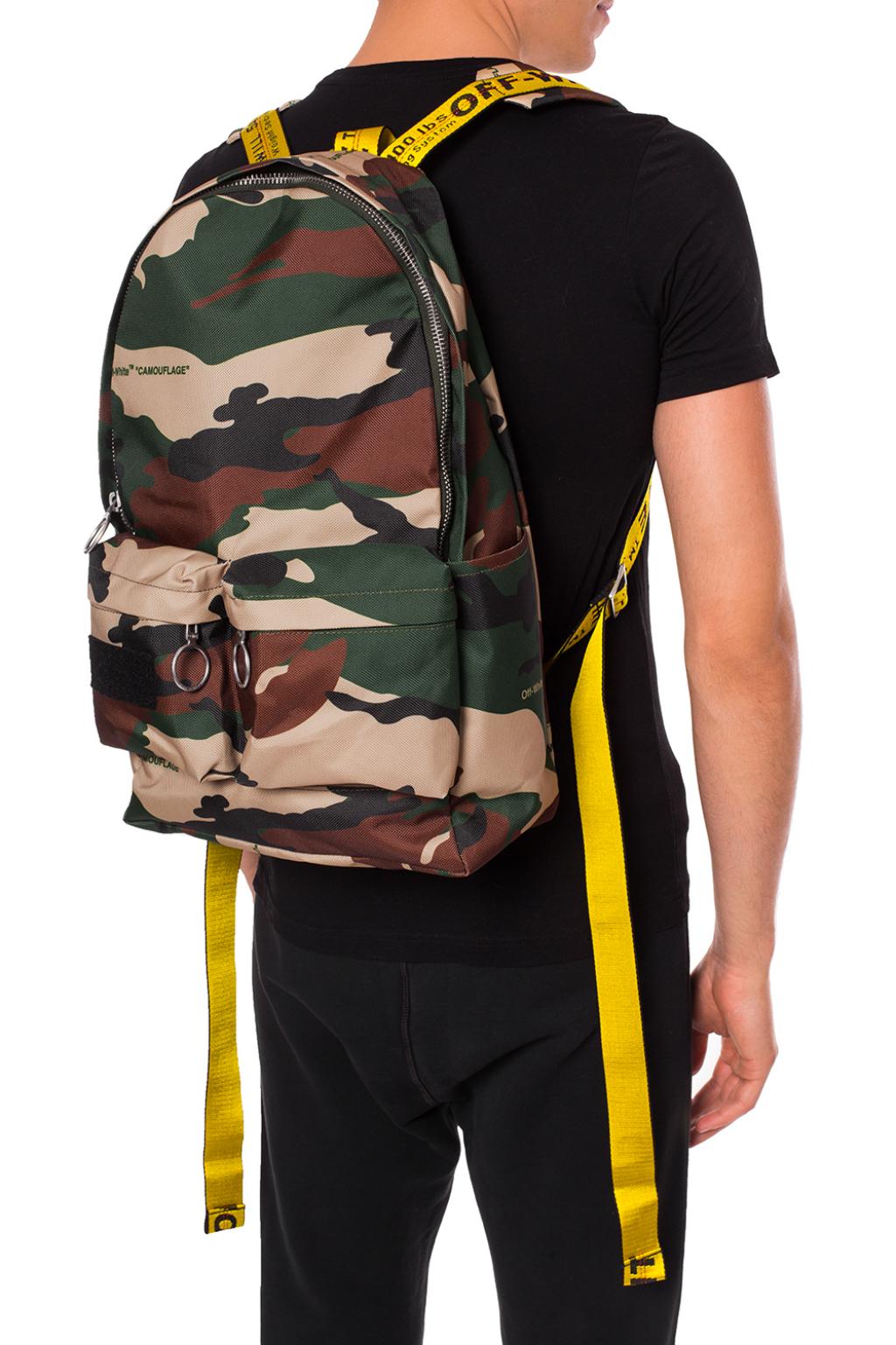 Off White Main Label camo backpack Men s Bags Vitkac